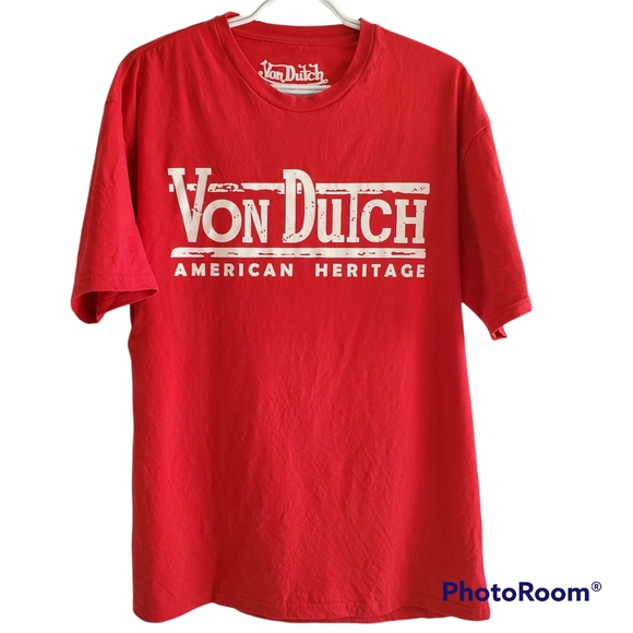 Von Dutch Other - Von Dutch vintage red logo t-shirt 100%cotton